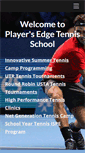 Mobile Screenshot of playersedgetennis.com